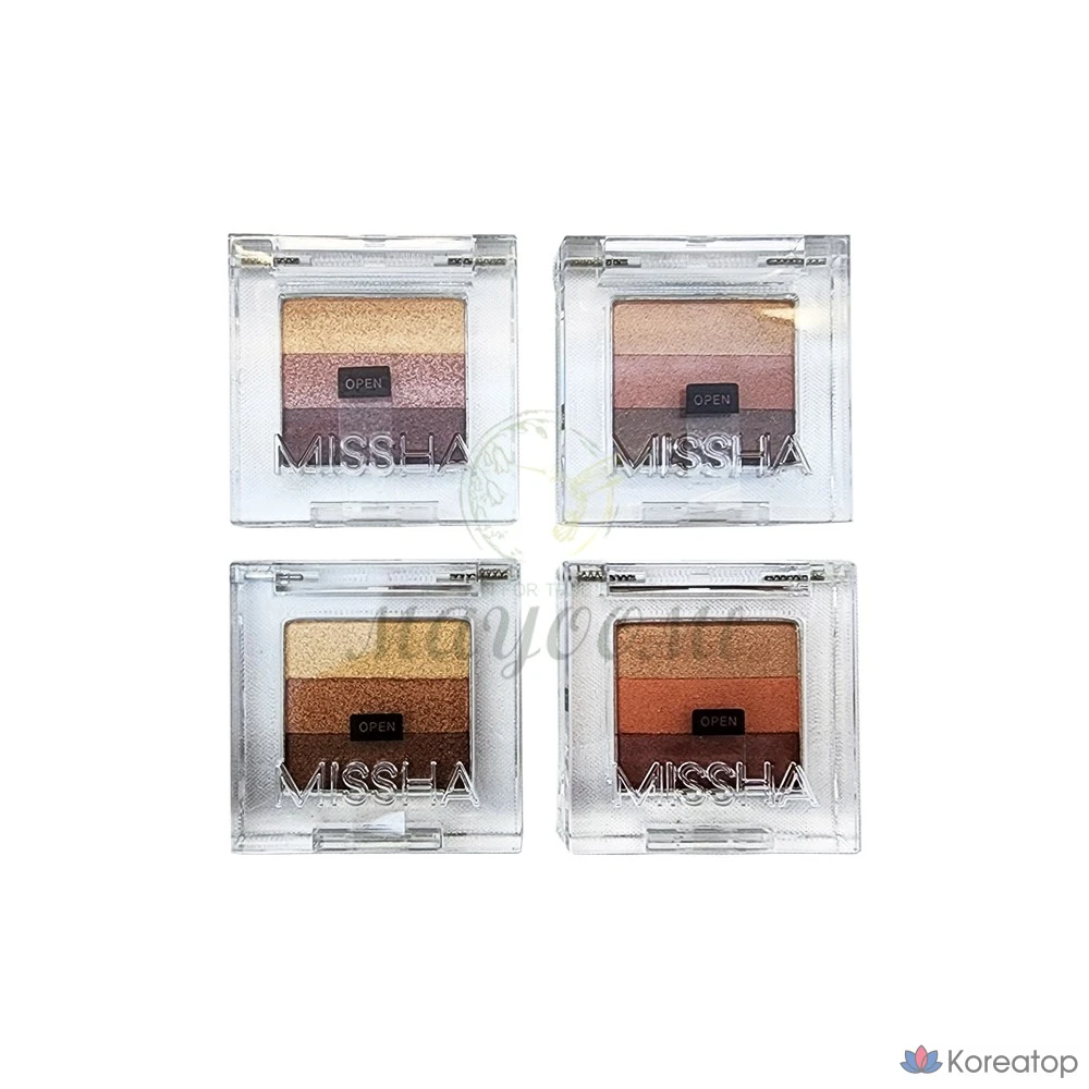 Тени для век Missha Triple Shadow, 22 Milky Lagoon, 1 шт.
