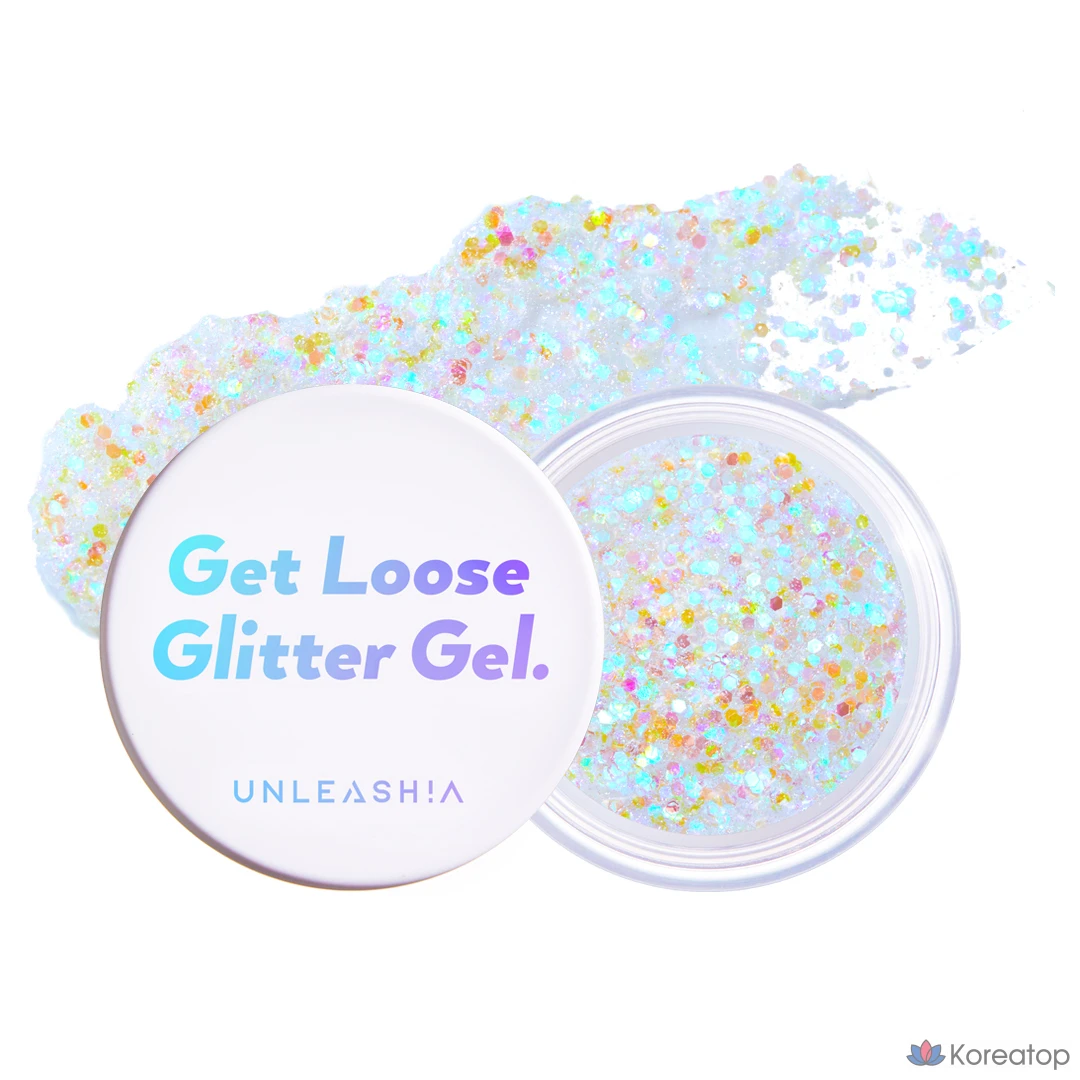 Тинт для век Unleashia Get Loose Glitter Gel Mini Eyeshadow, оттенок N 1 Aurora Catcher, 1 шт.