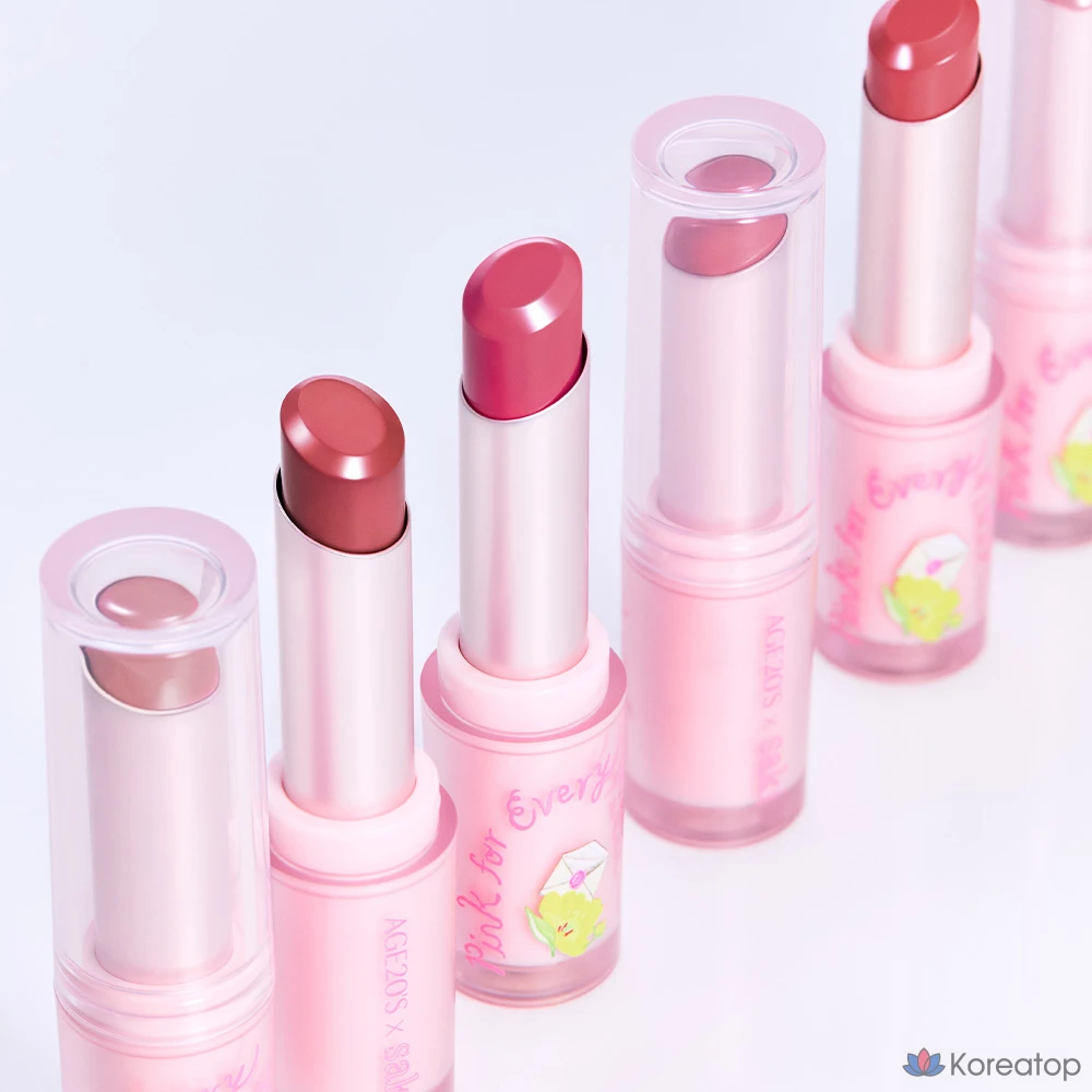 Бальзам для губ AGE 20S Pink For Every Heart Edition Care Glow Lip Balm, оттенок 03 Pluff, 3.5 г, 1 шт.