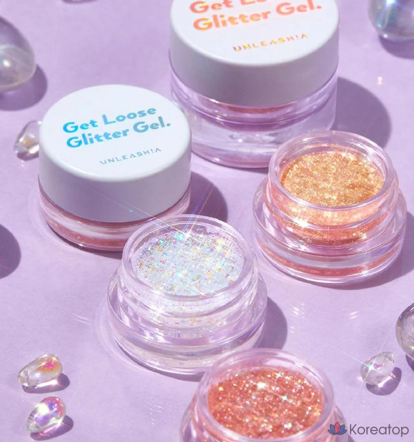 Тинт для век Unleashia Get Loose Glitter Gel Mini Eyeshadow, оттенок N 1 Aurora Catcher, 1 шт., фото 4