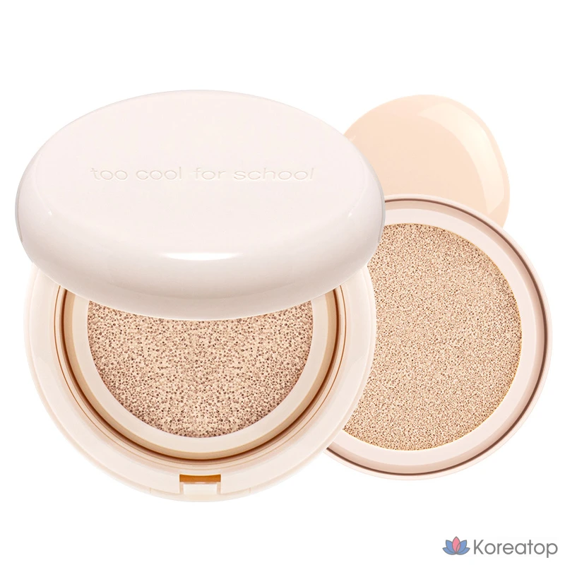 Кушон Too Cool For School Fixing Dew Cushion Foundation, оттенок 1 Porcelain, 12 г + 12 г, 1 шт.