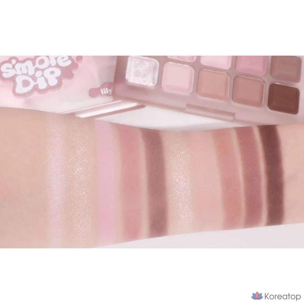 Палетка теней для век Lilybyred Mood Keyboard Eye Palette, оттенок Strawberry Chip S'more, 1 шт., фото 6