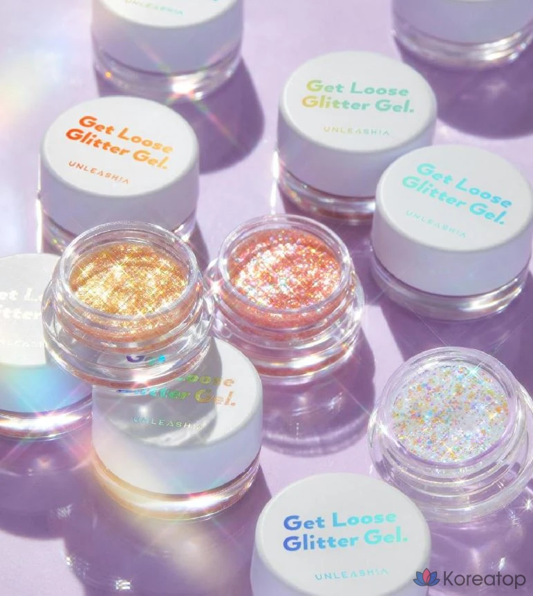 Тинт для век Unleashia Get Loose Glitter Gel Mini Eyeshadow, оттенок N 1 Aurora Catcher, 1 шт., фото 5