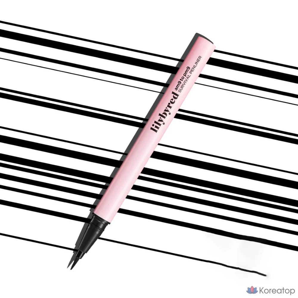 Подводка для глаз Lilybyred 9to9 Survival Pen Liner, оттенок 01 Matte Black, 0.6 г, 1 шт., фото 2