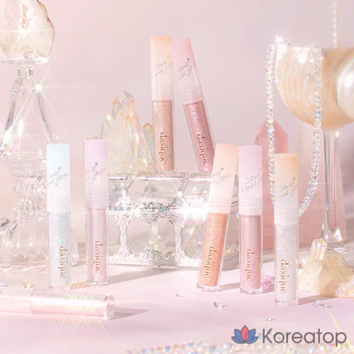 Жидкие блестки для лица Dasique Starlit Jewel Liquid Glitter, оттенок 08 Love Flake, 1.8 г, 1 шт.