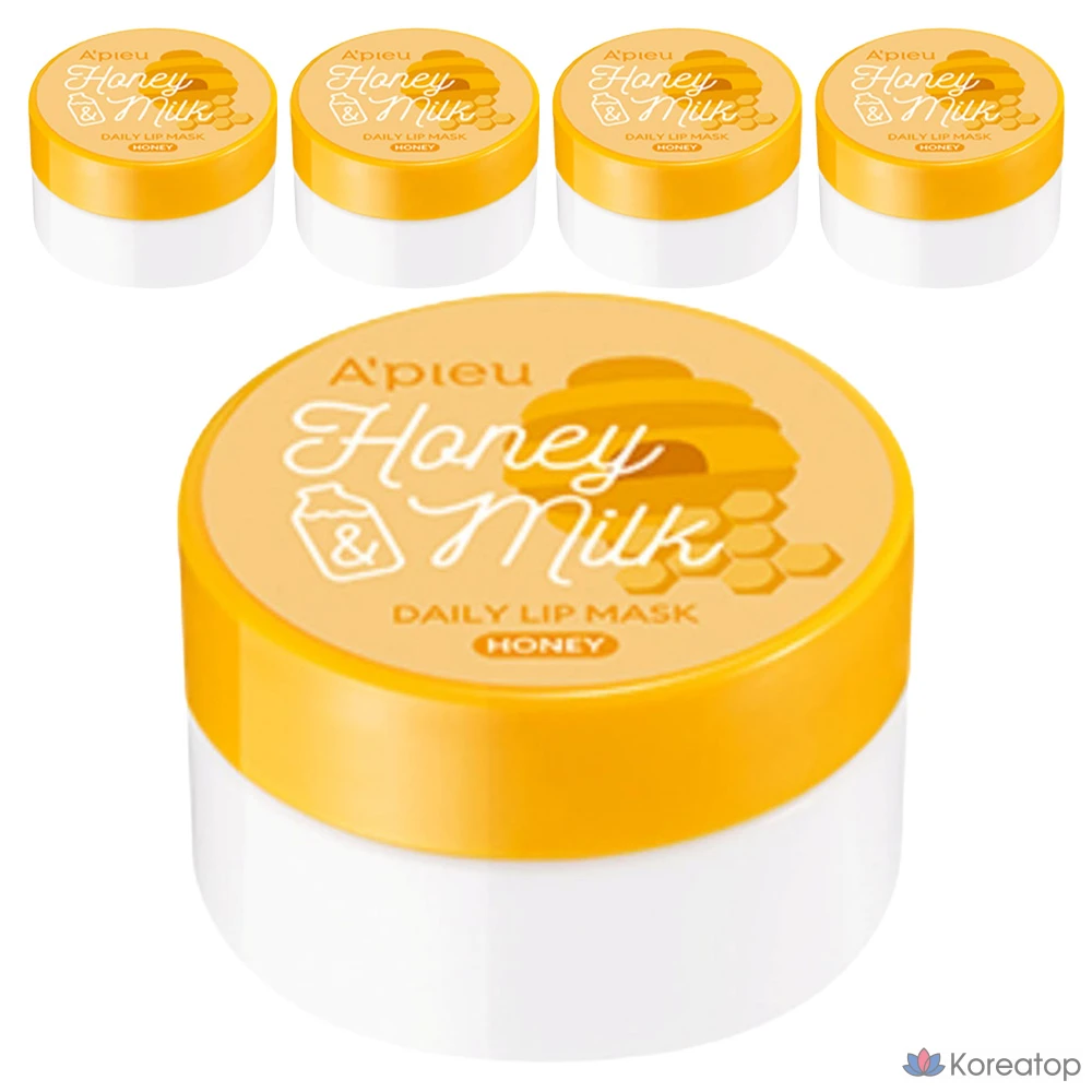 Бальзам для губ A'Pieu Daily Lip Mask, оттенок Transparent, 6 г, 5 шт.