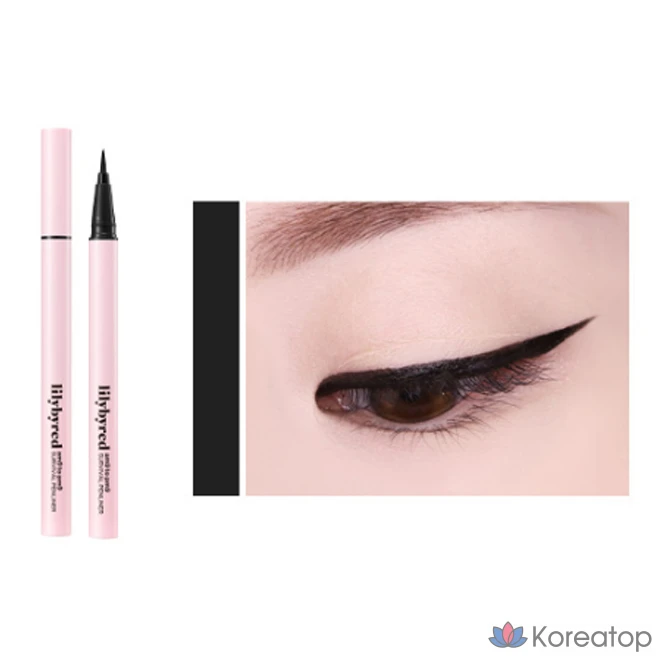Подводка для глаз Lilybyred 9to9 Survival Pen Liner, оттенок 01 Matte Black, 0.6 г, 1 шт., фото 3
