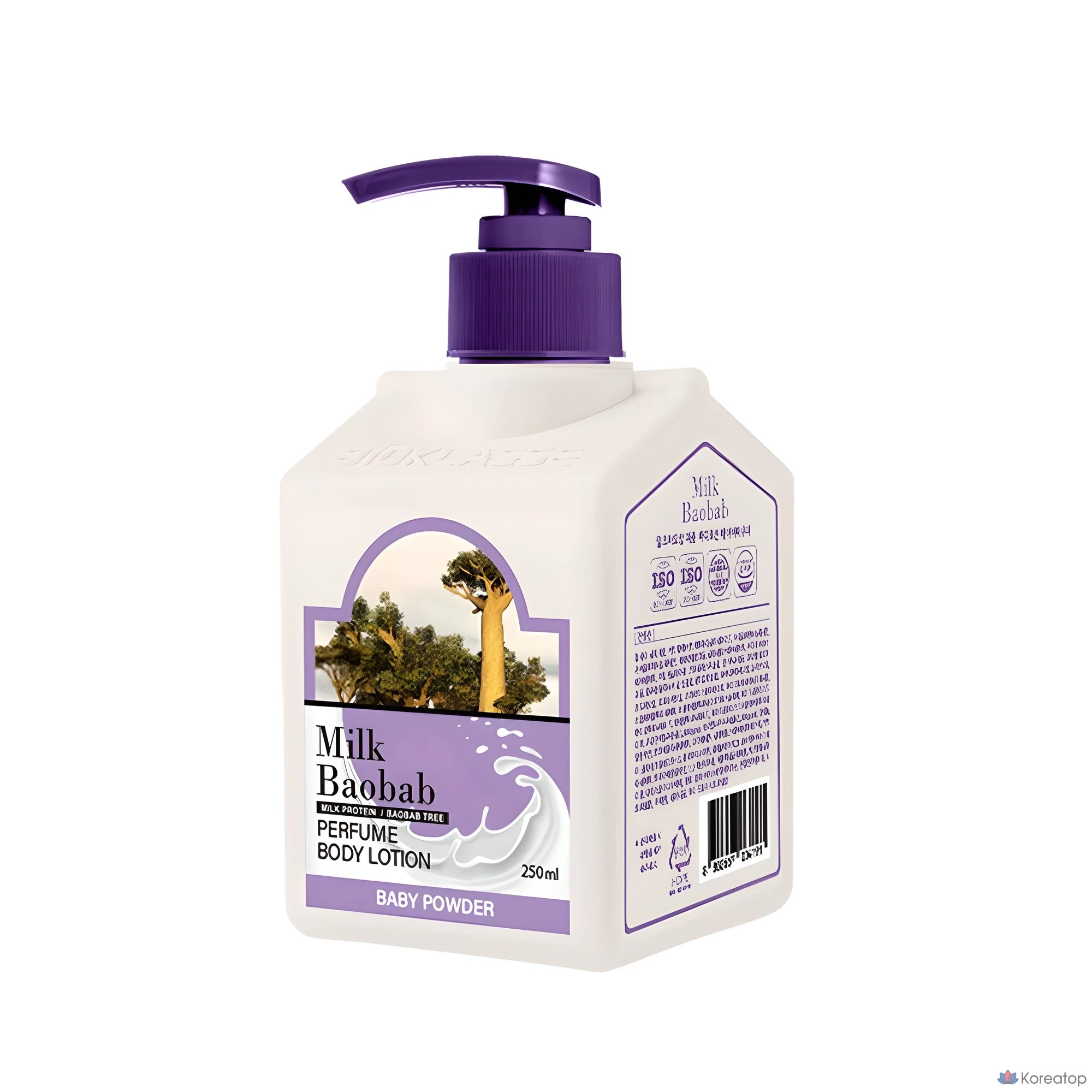 Лосьон для тела Milk Baobab Perfume Body Lotion Baby Powder, 250 мл, 1 шт.