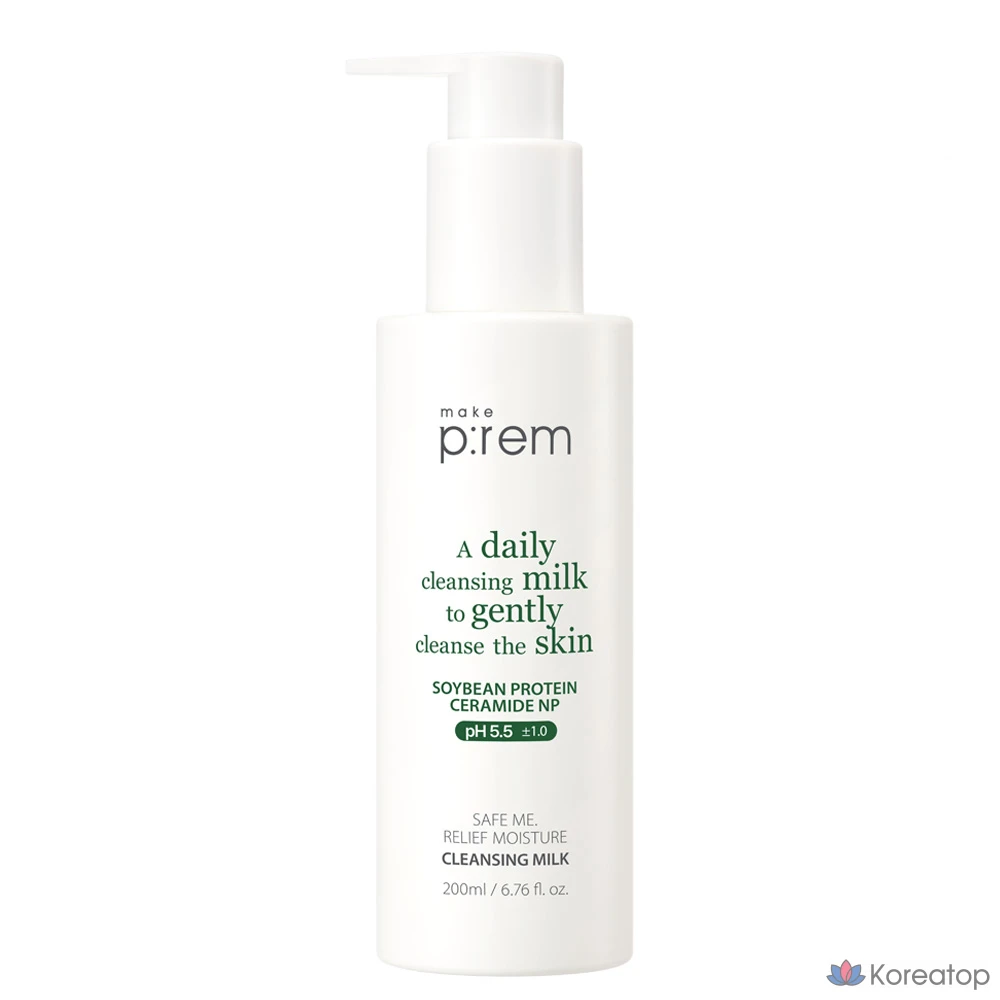 Молочко для умывания MAKE P:REM Safe Me Moisture Cleansing Milk, 221 мл, 1 шт.