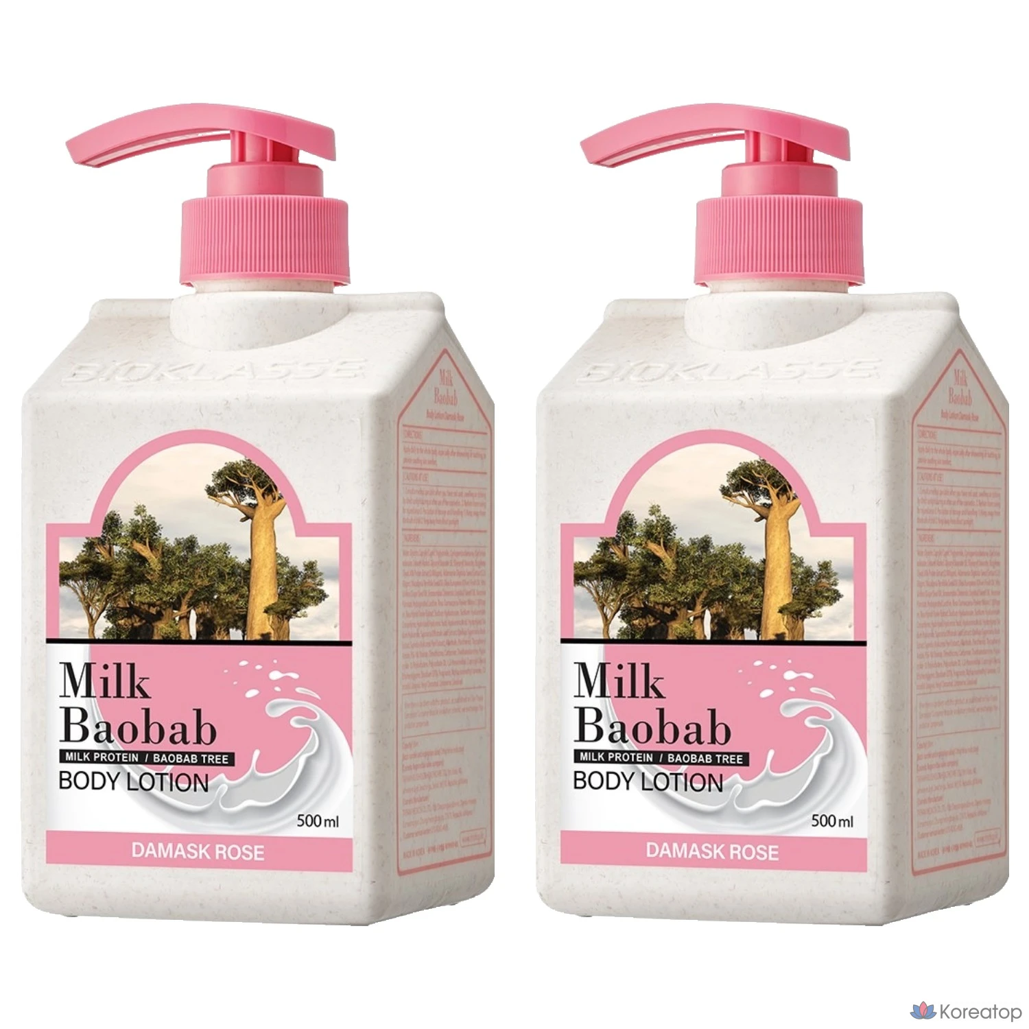 Лосьон для тела Milk Baobab Body Lotion Damask Rose, 500 мл, 2 шт.