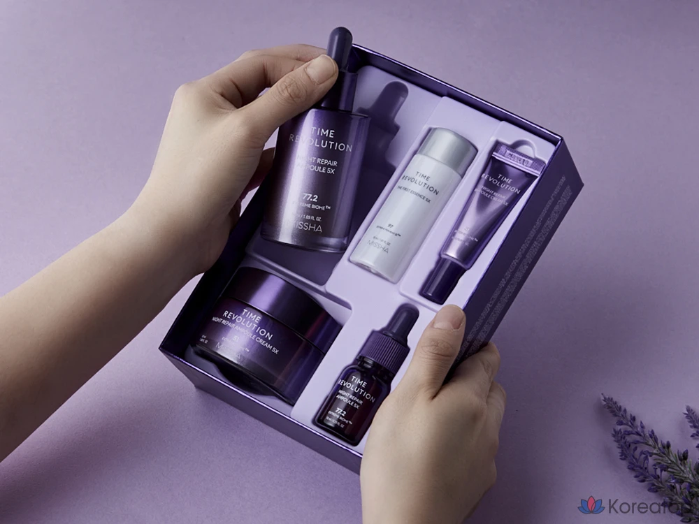 Набор для ухода Missha Time Revolution Night Repair 2-piece Set 5X, 1 шт.