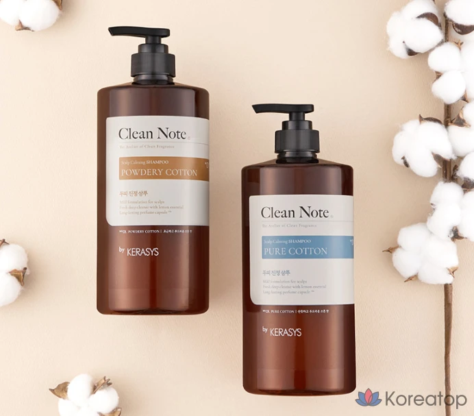 Шампунь KeraSys Clean Note Powder Cotton, 1 л, 1 шт.
