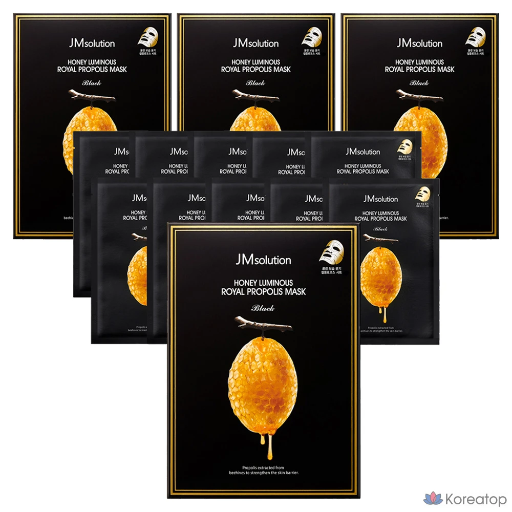 Тканевая маска для лица JM Solution Honey Luminous Royal Propolis Mask, 40 шт.