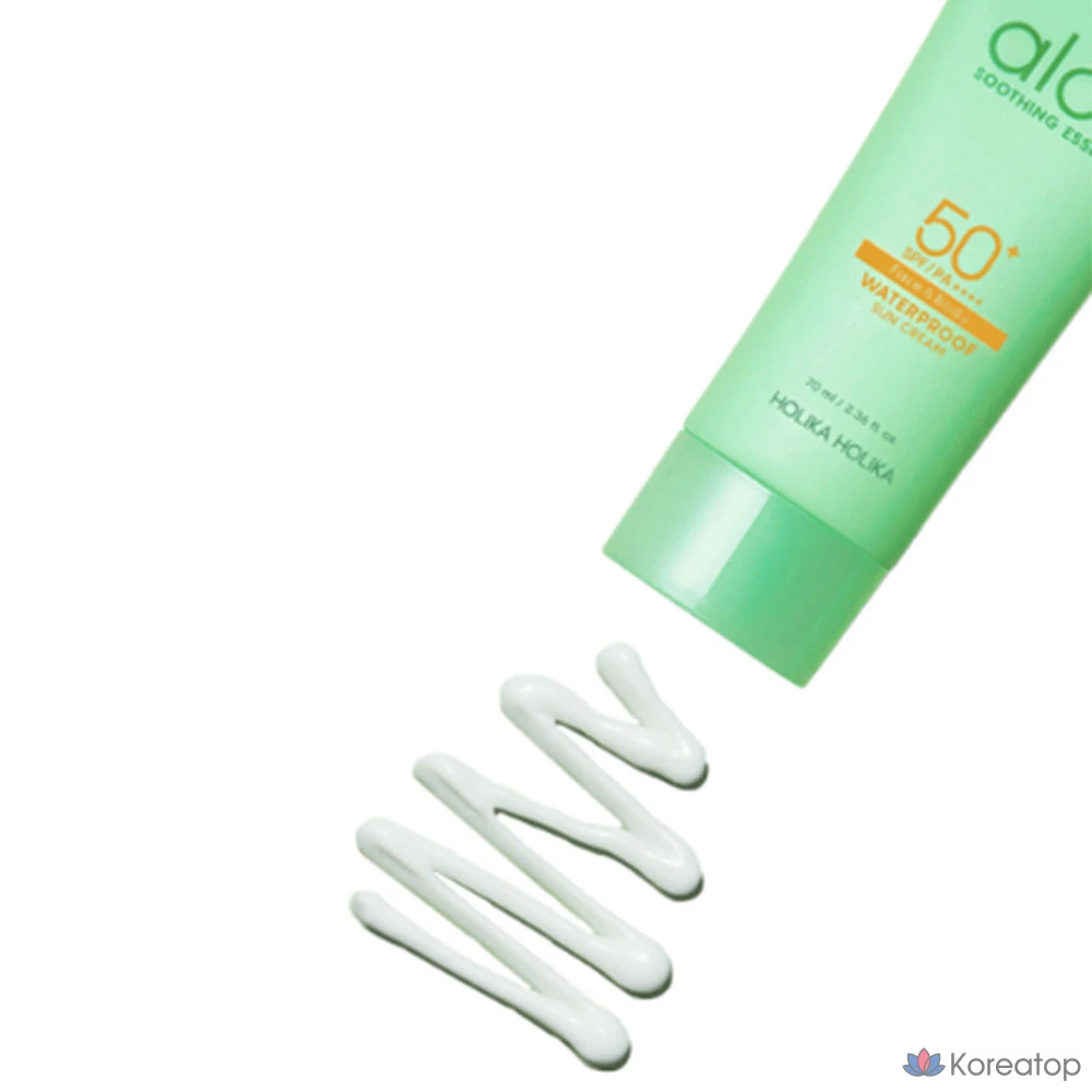 Солнцезащитный крем Holika Holika Aloe Waterproof Sun Cream SPF50+ PA++++, 70 мл, 1 шт.