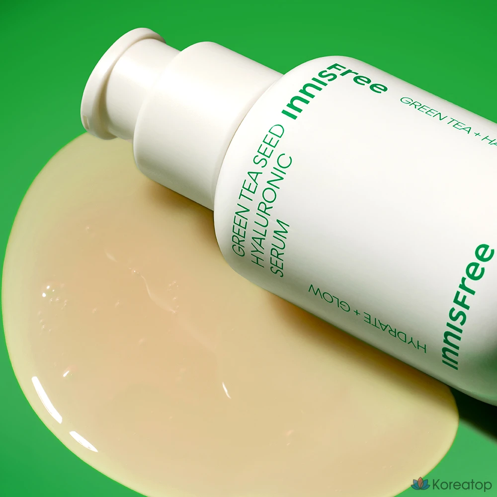 Сыворотка Innisfree Green Tea Seed Hyaluronic Acid Serum, 80 мл + 10 мл, 1 шт.