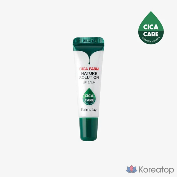 Бальзам для губ FarmStay Cica Farm Nature Solution Lip Balm, 10 г, 1 шт.