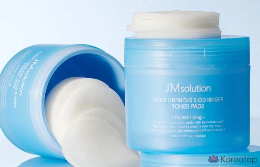Тонер-пэды JM Solution Water SOS Ringer Moisturizing Toner Pads, 150 мл, 100 шт.