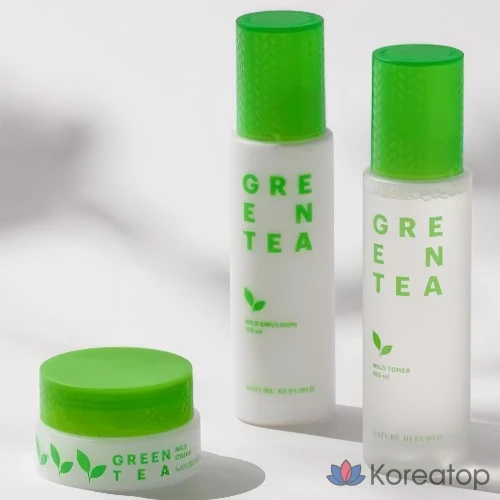 Набор для ухода Nature Republic Clear Green Tea Water Skincare Set, 1 шт.