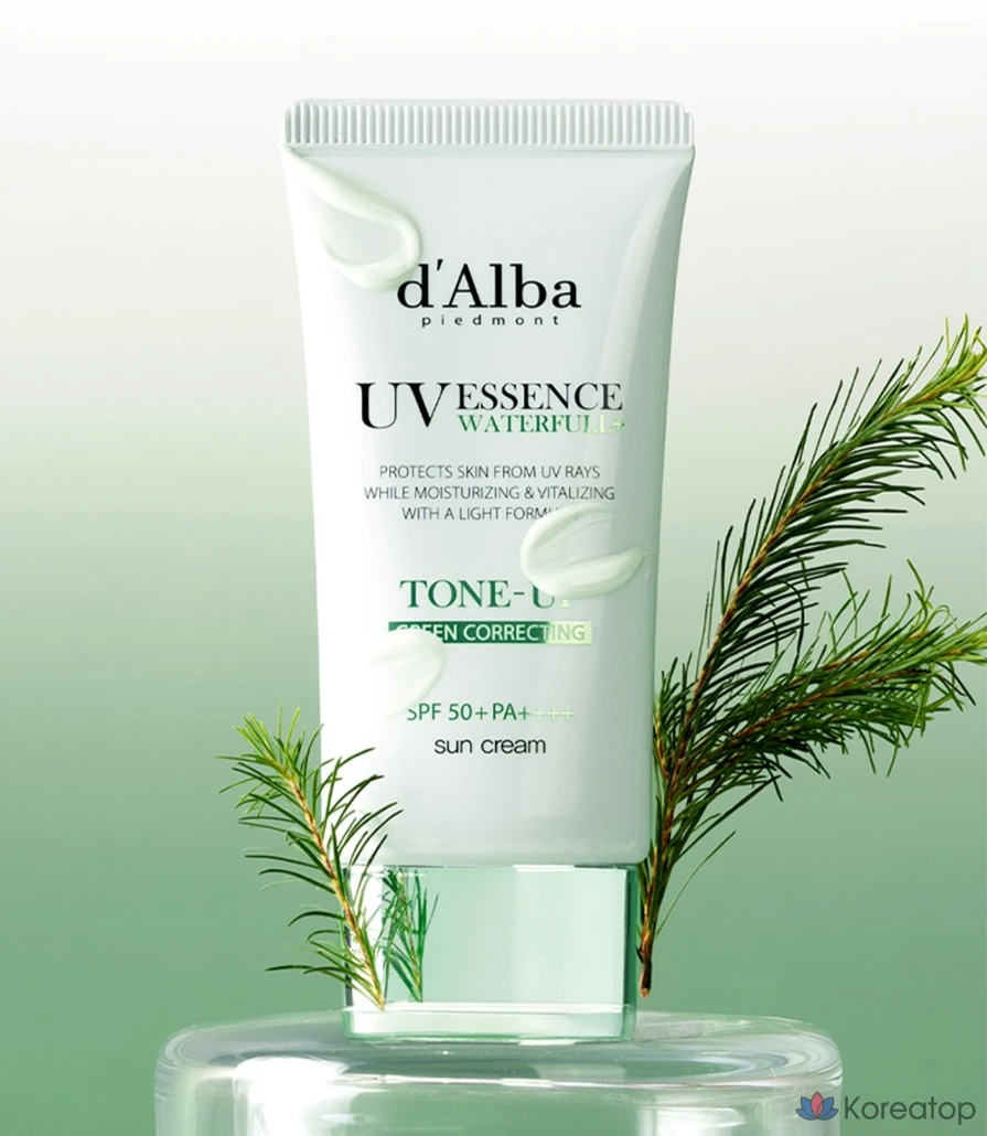 Солнцезащитный крем d'Alba Clean Tea Tree Liposome Green Tone-Up SPF50+ PA++++, 50 мл, 1 шт.