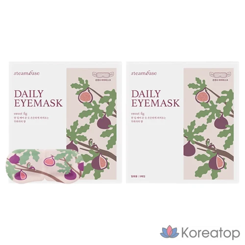 Тканевая маска для глаз Steambase Daily Eye Mask Fig, 10 шт.