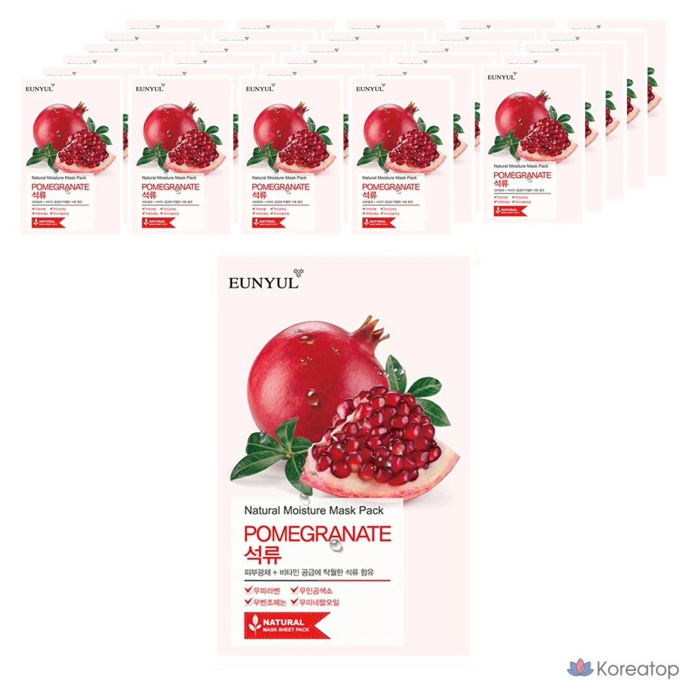 Тканевая маска для лица Eunyul Natural Pomegranate Mask, 250 шт.