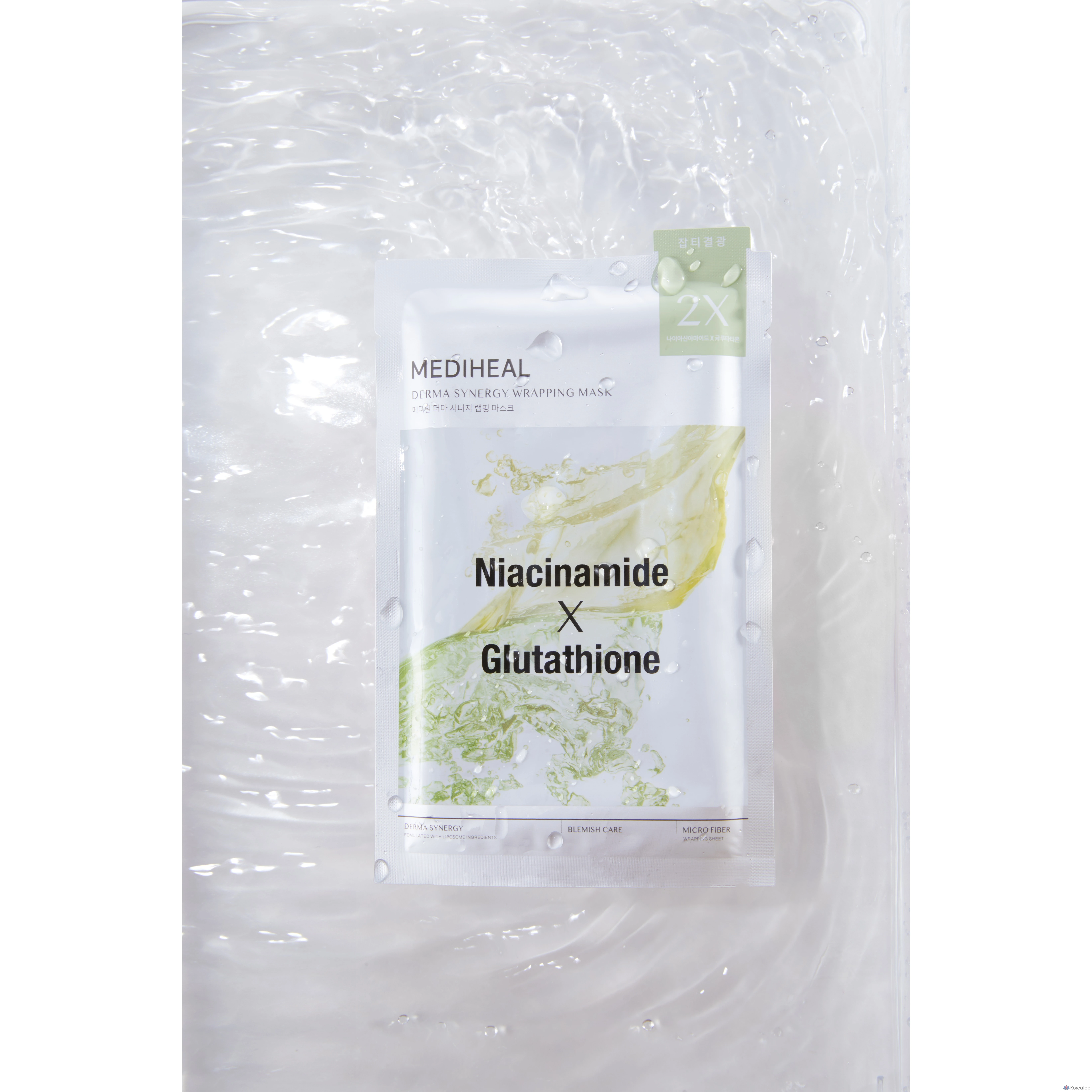 Тканевая маска для лица MEDIHEAL Derma Synergy Wrapping Mask Blemish Glow, 60 шт., фото 6