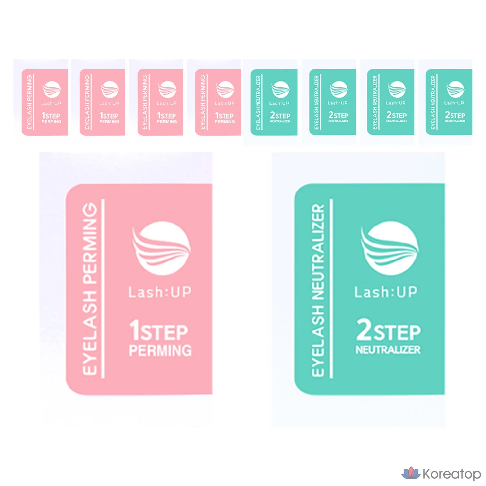 Набор для ухода Lash:Up Eyelash Brow Perm STEP1 + STEP2 Set, 50 шт.