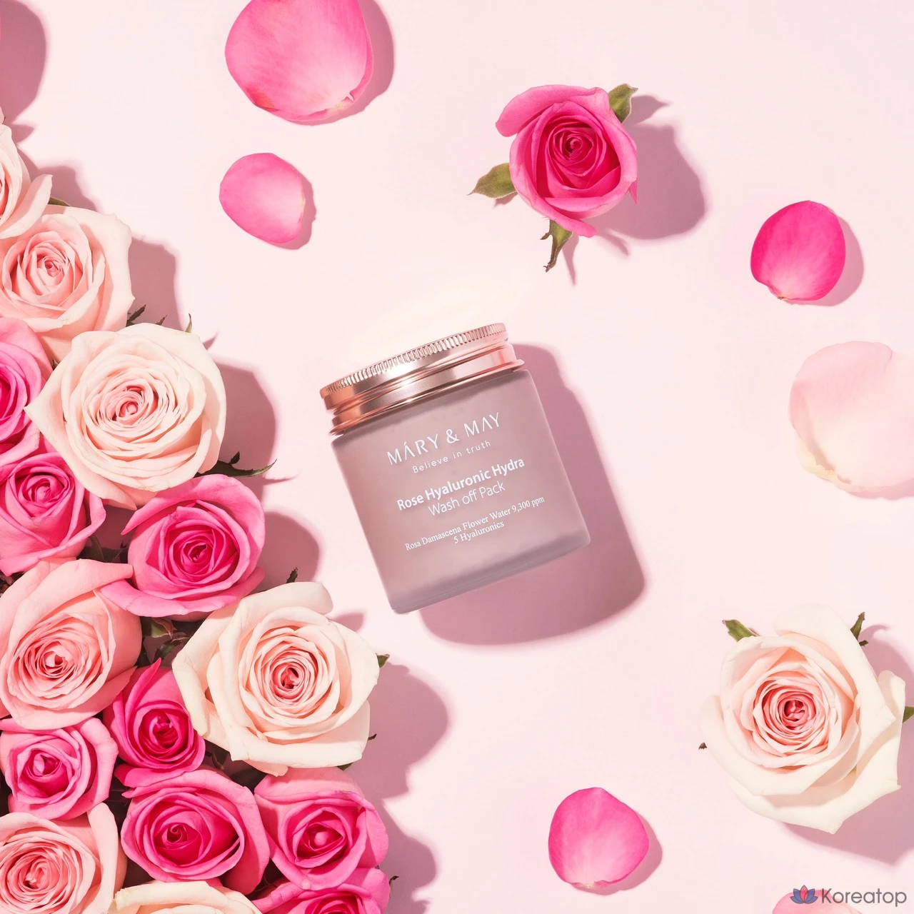Маска для лица Mary&amp;May Rose Hyaluronic Hydra Wash-off Pack, 125 г, 1 шт.