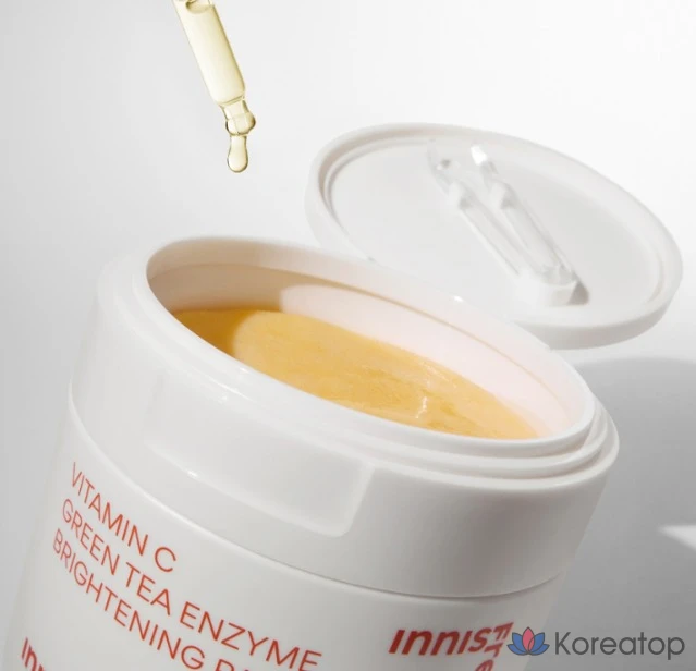 Тонер-пэды Innisfree Vitamin C Green Tea Enzyme Tone-up Pad, 170 мл, 60 шт.