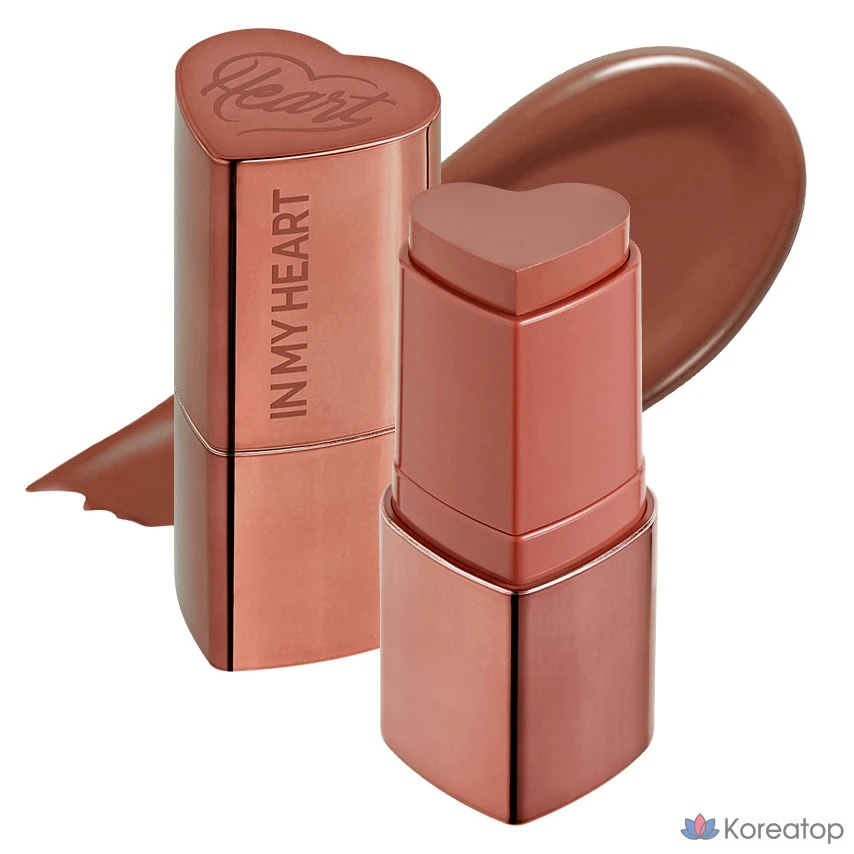 Стик-блендер для щек Touch in Sol Pretty Filter In My Heart Stick Blusher, оттенок Reddish Brick, 6 г, 1 шт.