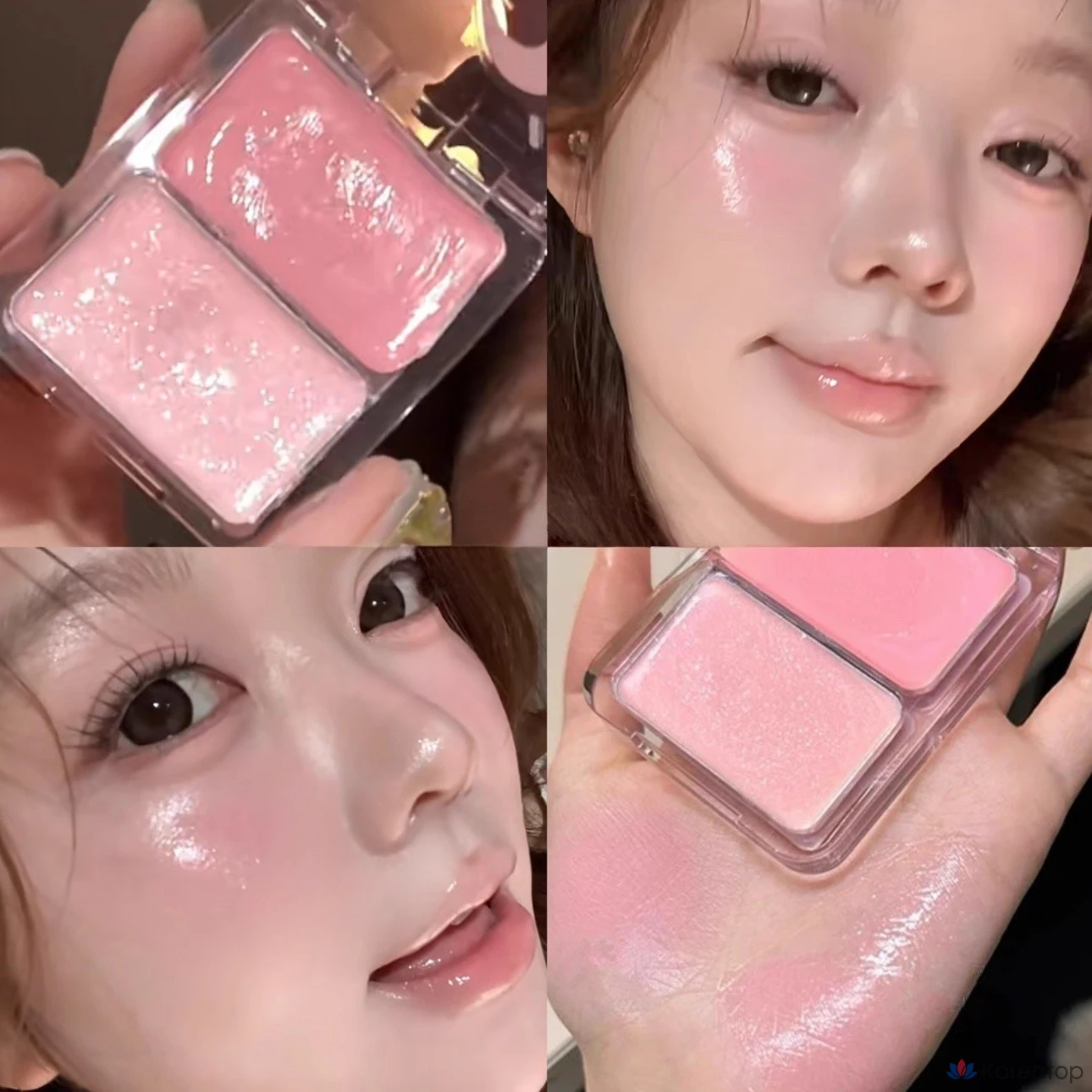 Румяна NAMING Glass Skin Two Tone Blush, оттенок Peach Pink, 1 шт.