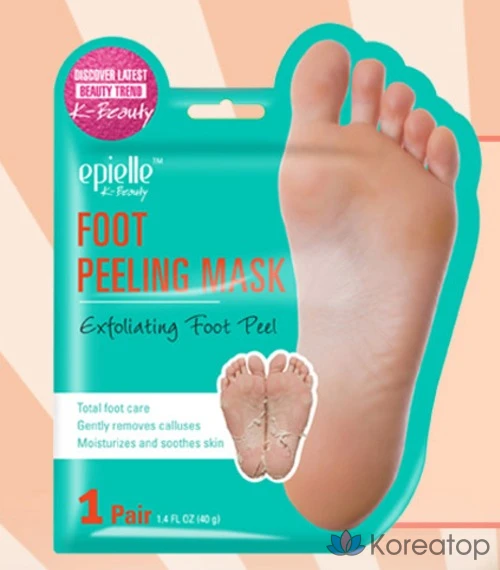 Пилинг для ног Epielle Foot Peeling Mask, 40 г, 10 шт., фото 5