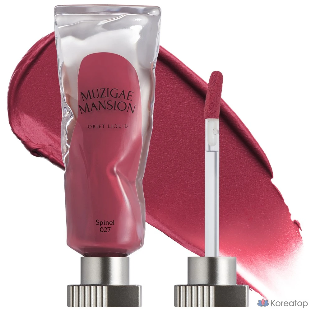 Тинт для губ Muzigae Mansion Objet Liquid Tint, оттенок 027 Spinel, 1 шт.