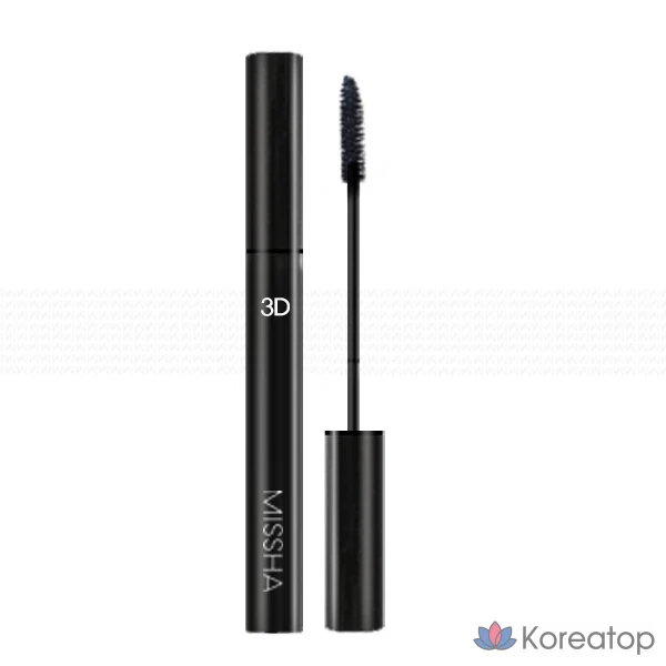 Тушь для ресниц Missha 3D Mascara, оттенок Black, 7 г, 1 шт.