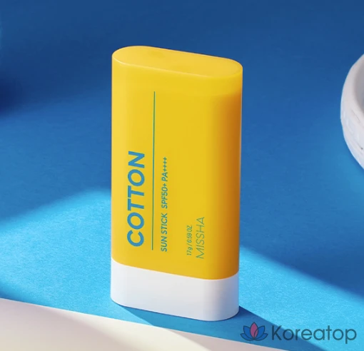 Солнцезащитный стик Missha All Around Safe Block Cotton Sun Stick SPF50+ PA++++, 17 г, 1 шт.