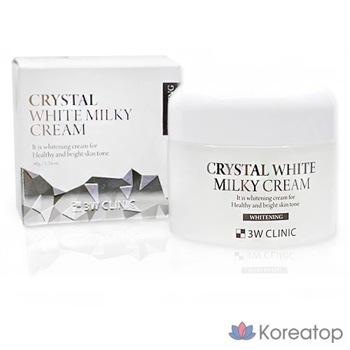 Крем 3W Clinic Crystal White Milky Cream, 50 г, 1 шт.