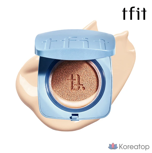 Кушон TFIT Ice Fit Cover Cushion EX, оттенок C01 Porcelain, 12 г, 1 шт., фото 4