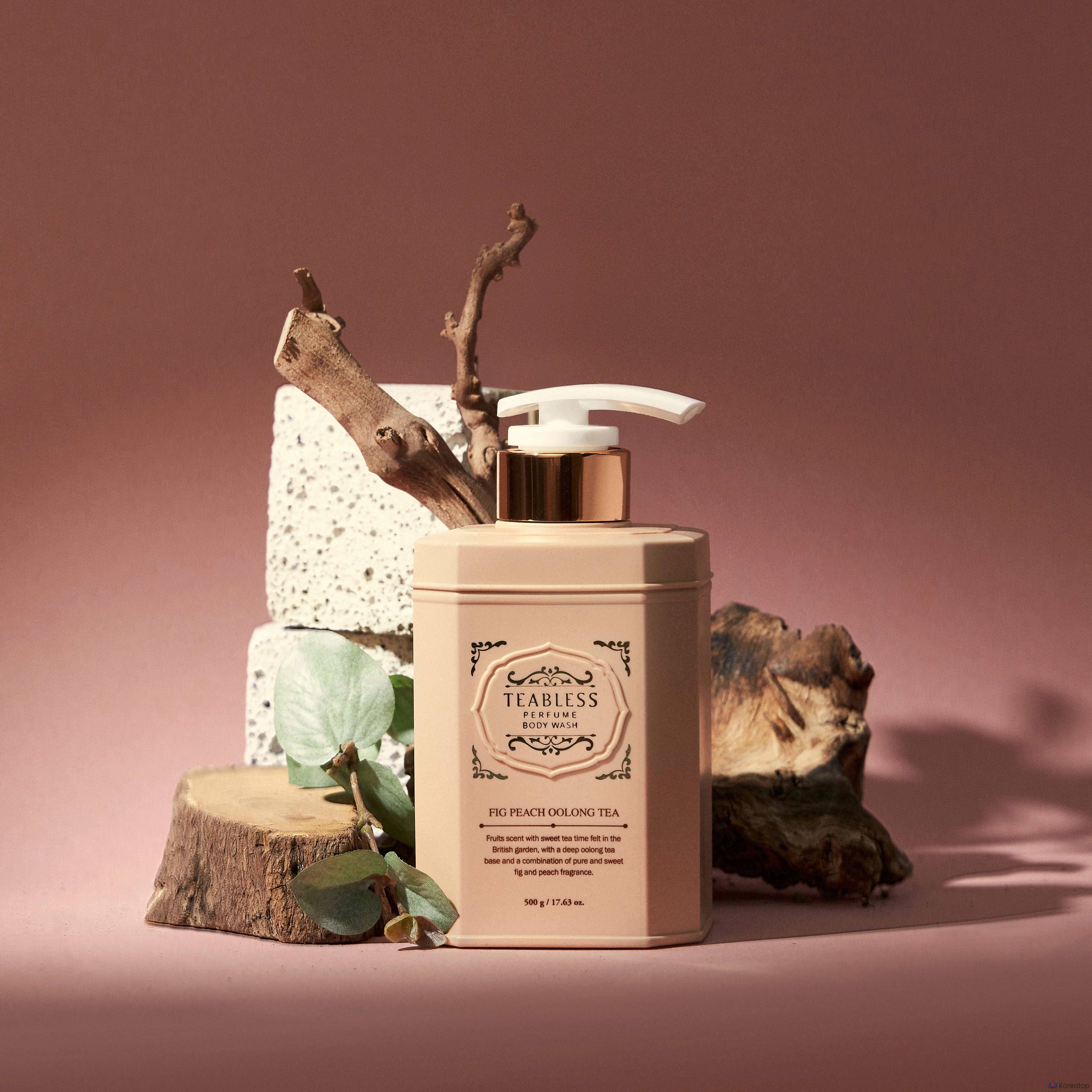 Гель для душа TEABLESS Perfume Body Wash Oolong Tea Fig Peach, 500 г, 1 шт.
