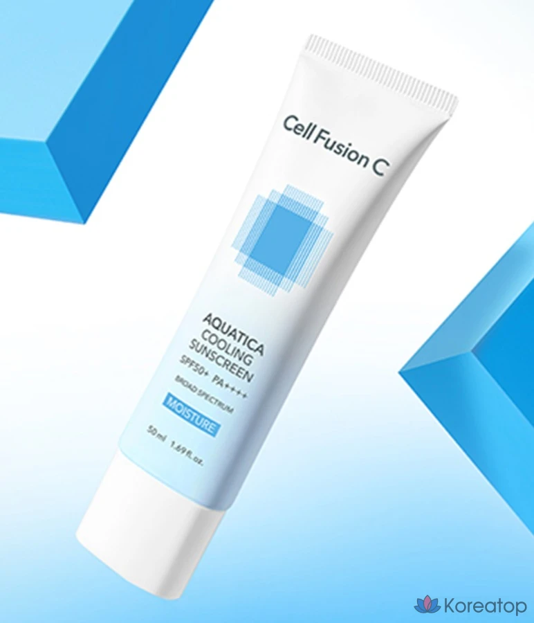 Солнцезащитный крем CELL FUSION C Aquatica Cooling Sunscreen Set, 50 мл + 35 мл, 1 шт.