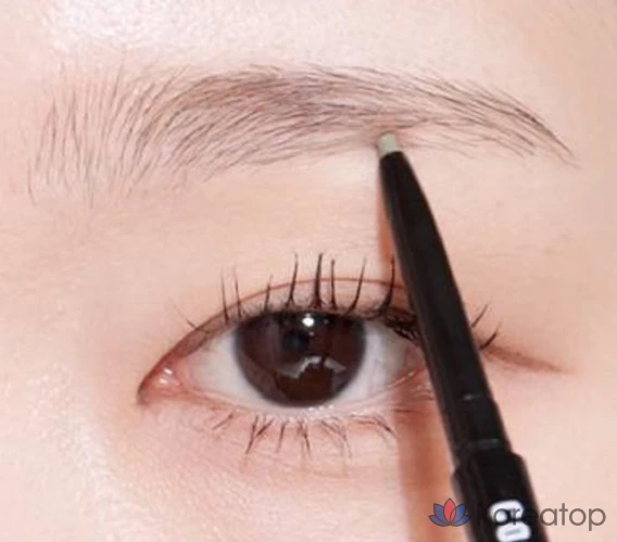 Карандаш для бровей Cosnori Slim Eyebrow Pencil, оттенок Dutch Gray, 0.13 г, 1 шт., фото 3
