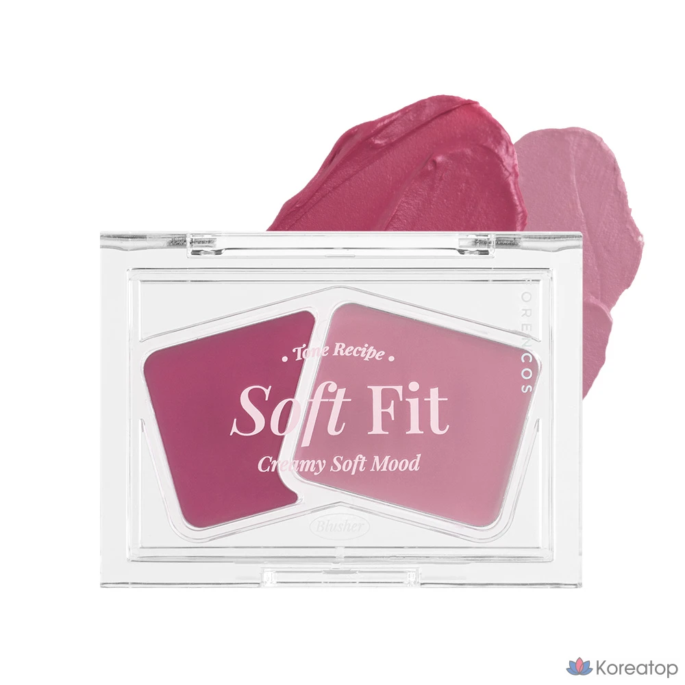 Кремовые румяна Forencos Soft Fitting Cream Blusher, оттенок 04 Plum Tea, 3 г, 1 шт.