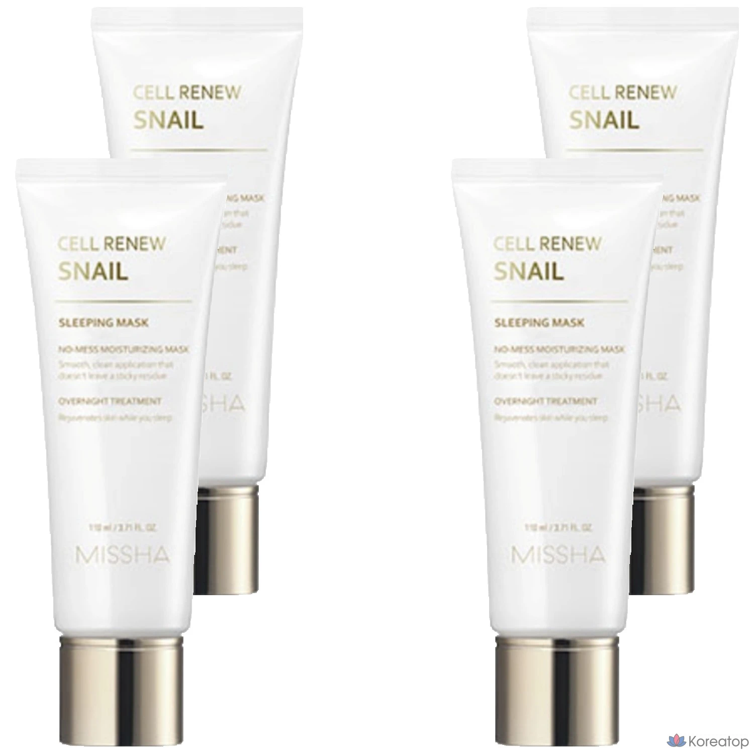 Спальная маска для лица Missha Cell Renew Snail Sleeping Mask, 110 мл, 4 шт.