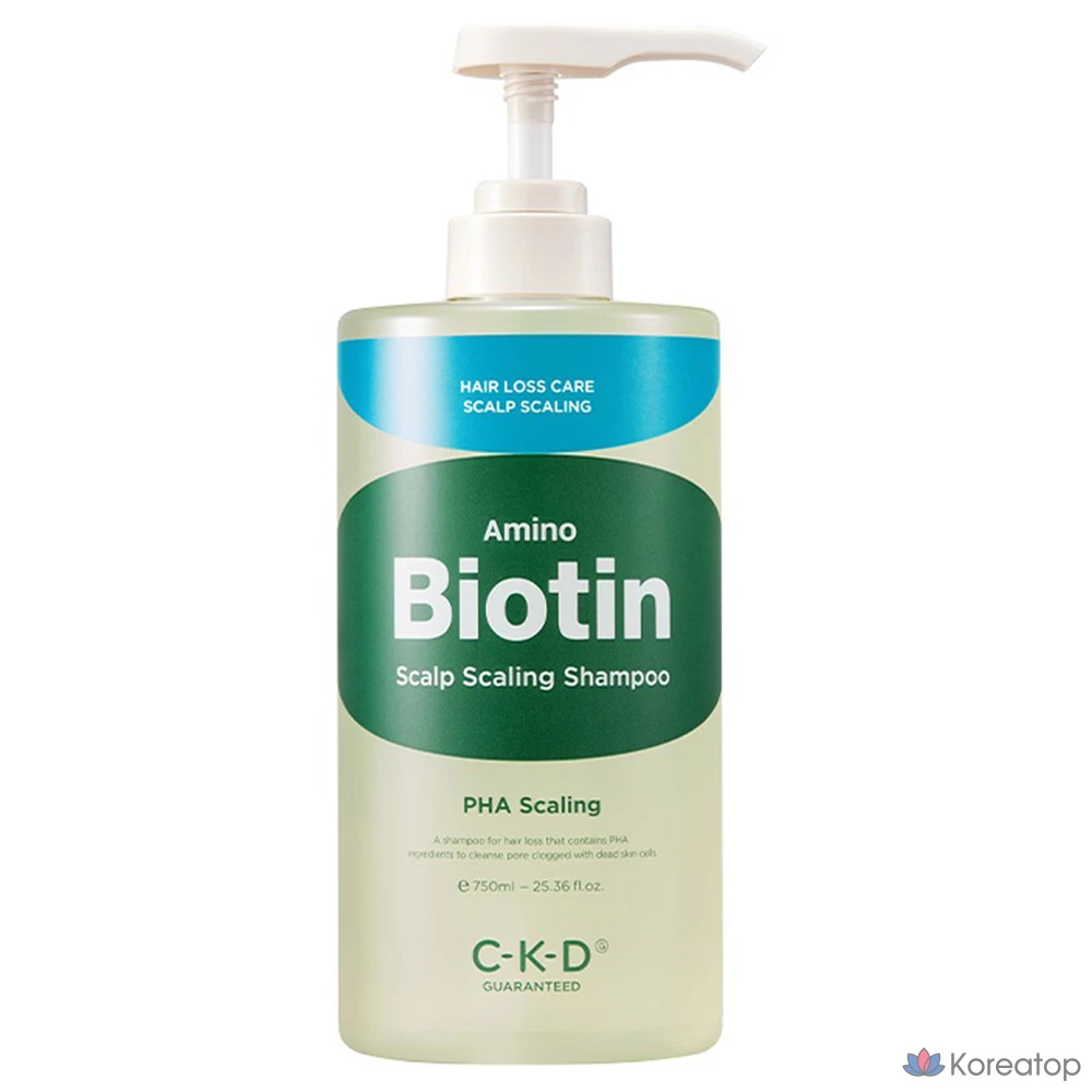Шампунь для кожи головы CKD Amino Biotin Scalp Shampoo, аромат Green Citrus, 750 мл, 1 шт.