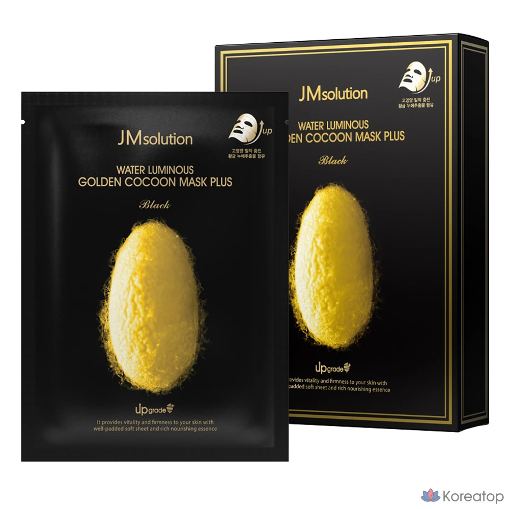 Тканевая маска для лица JM Solution Water Glow Golden Cocoon Mask Plus, 10 шт.