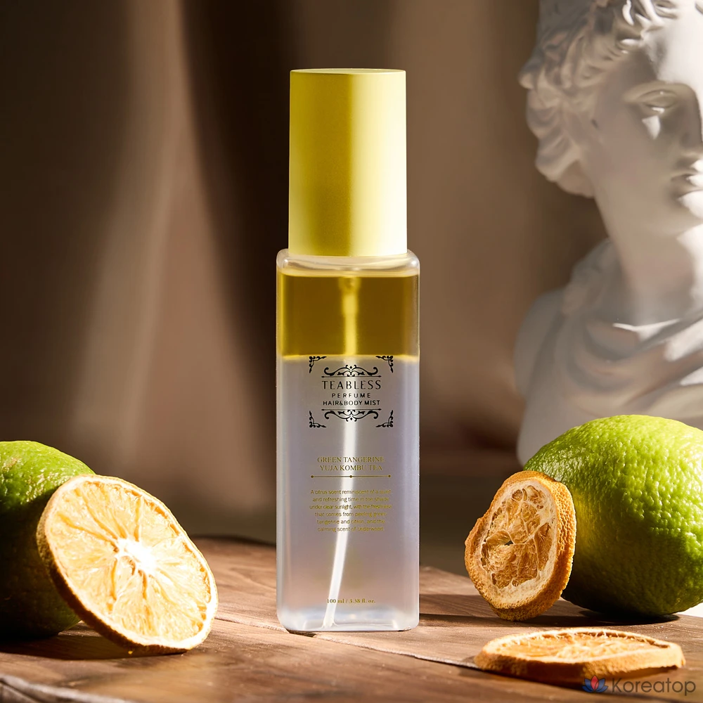 Парфюмированный спрей для волос и тела TEABLESS Kombutee Perfume Hair &amp; Body Mist, оттенок Cheonggyul Yuja, 100 мл, 1 шт.