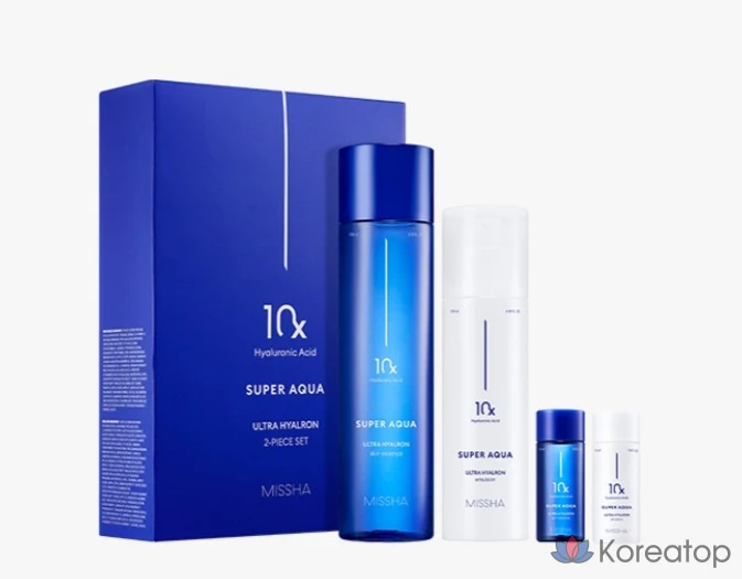 Набор для ухода Missha Super Aqua Ultra Hyalron 2-piece Set, 1 шт.