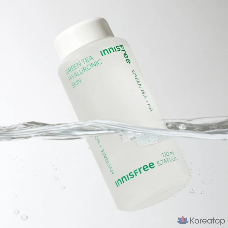 Тонер Innisfree Green Tea Hyaluronic Skin, 170 мл, 1 шт.