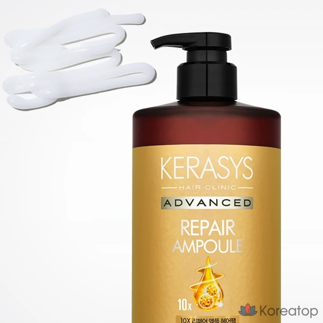 Ампульная сыворотка для волос KeraSys Advanced 10X Repair Ampoule Hair Pack, 1 л, 1 шт., фото 6