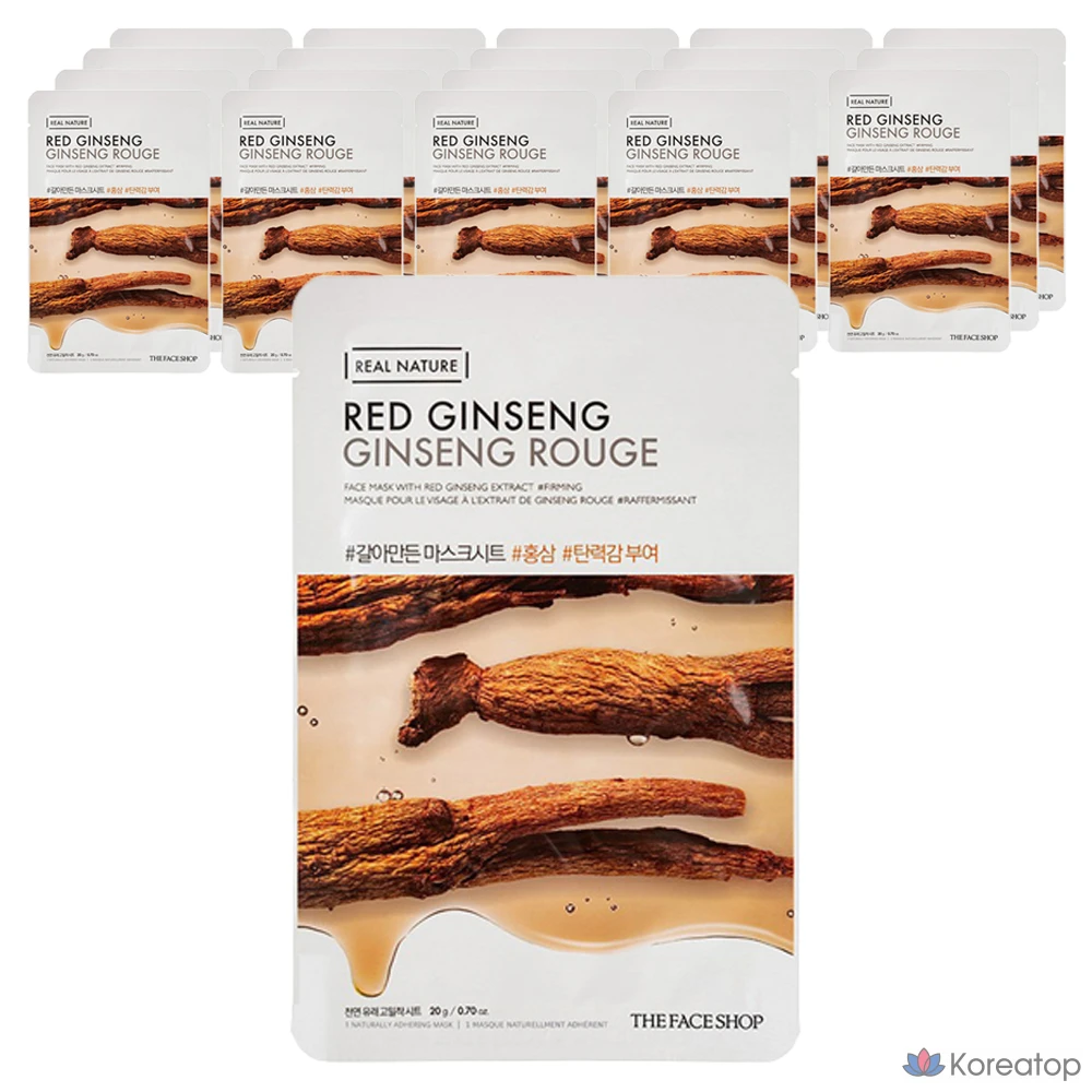 Тканевая маска для лица The Face Shop Galaman-deun Hongsam Mask Sheet, 20 шт.