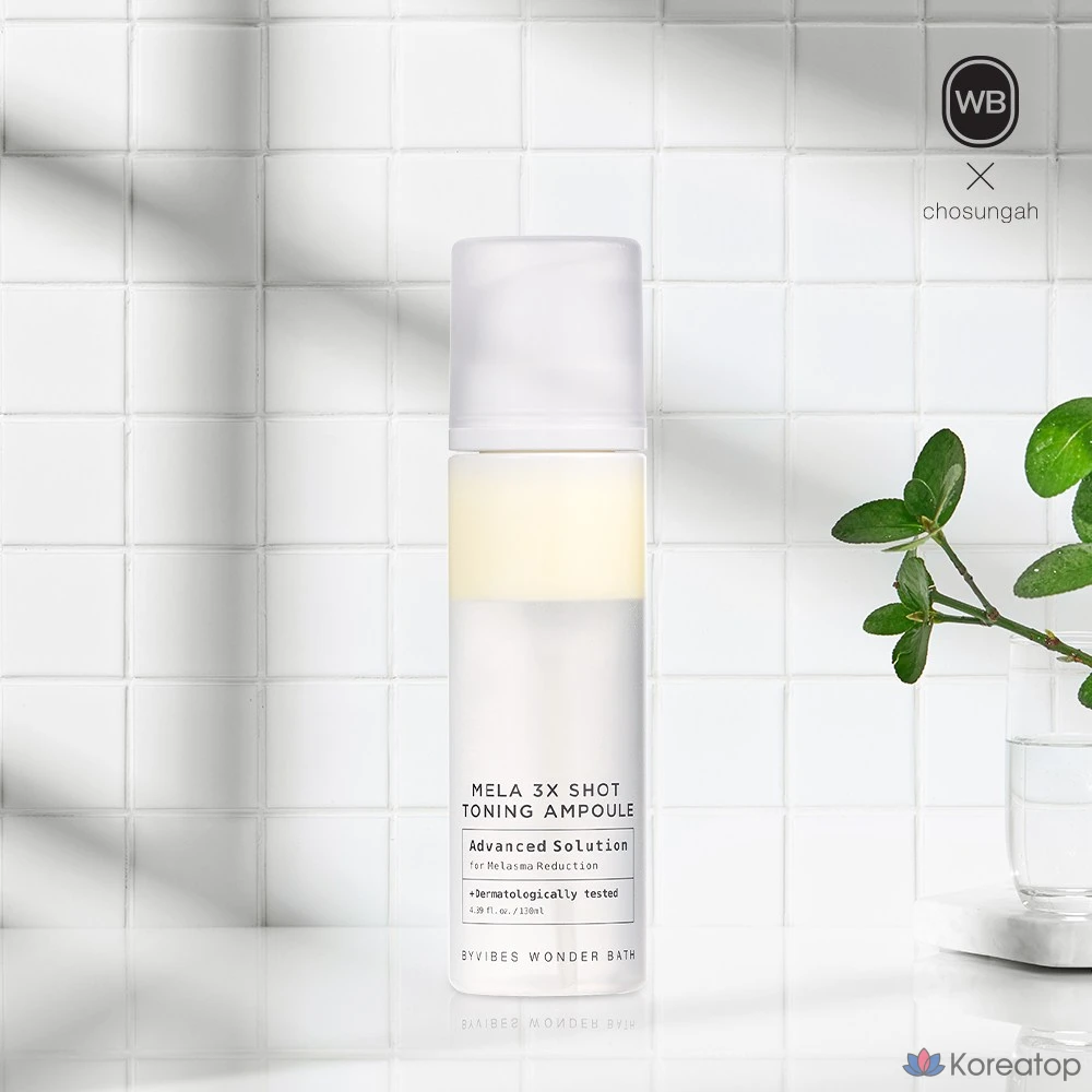 Ампульная сыворотка Wonder Bath Mela 3X Shot Toning Ampoule, 130 мл, 1 шт.